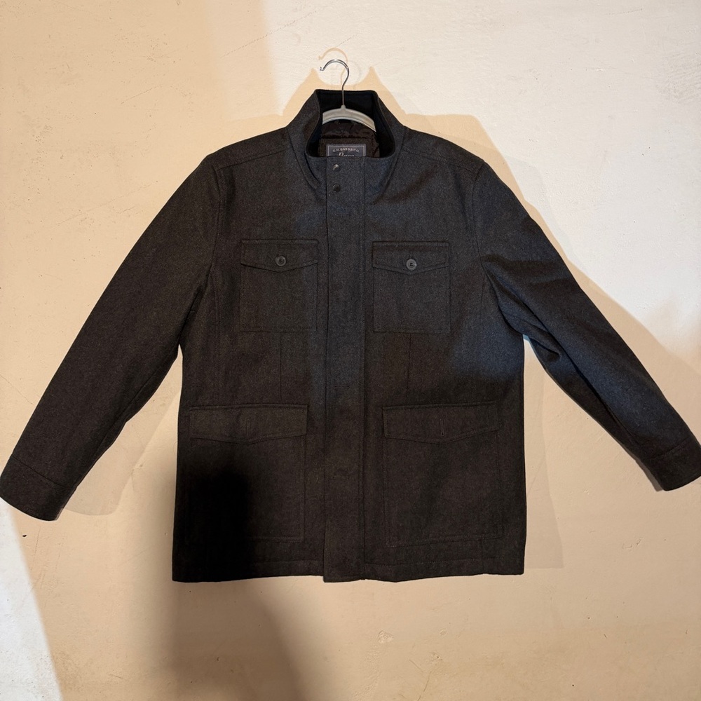 G.H. Bass & Co. Dark Charcoal Wool Field Jacket